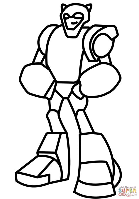 Chibi Bumblebee Transformer Coloring Page Free Printable Coloring Page