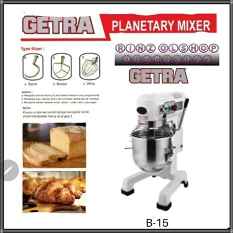 Jual Planetery Mixer Getra B Mesin Pengaduk Adonan Roti Shopee