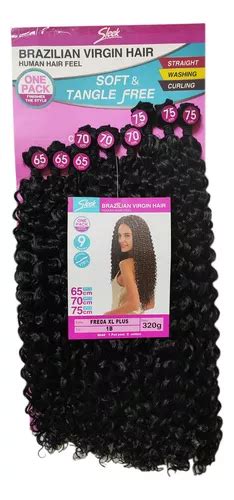 Cabelo Orgânico Bio Fibra Cacheado Freda Xl Plus 320g Cor Preto