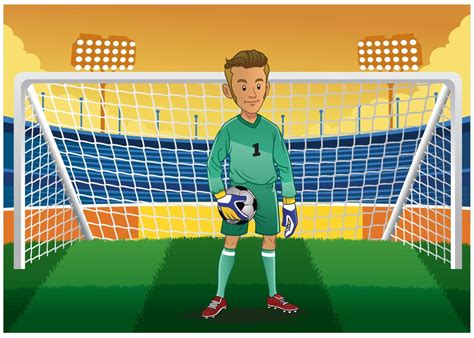 Cartoon Soccer Goalkeeper 21677801 Vector Art At Vecteezy