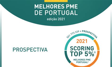 Prospectiva Considerada Uma Das TOP 5 Melhores PME De Portugal 2020