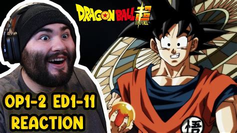 Dragon Ball Super All Openings Endings Reaction Youtube