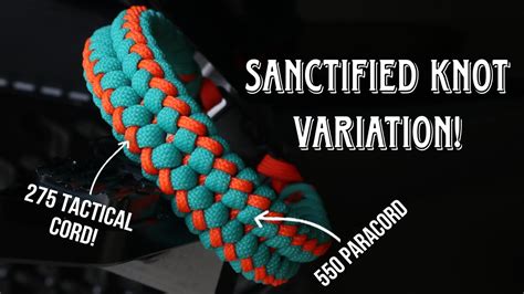 How To Make Sanctified Paracord Bracelet Using 550 Cord 275 Cord