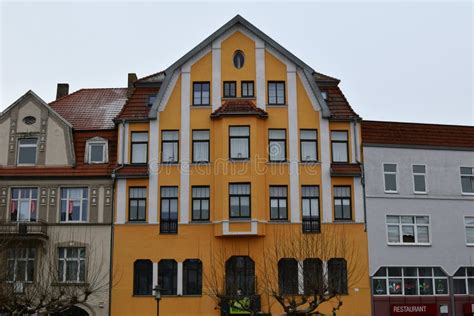 Fragment of a Medieval Building in Herford. Germany. Winter Stock Photo - Image of winterold ...