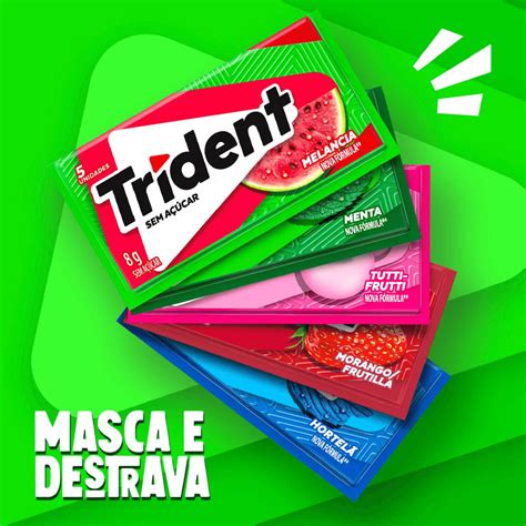 Chiclete Trident Melancia Sem Açúcar 8g Apoio Entrega V2