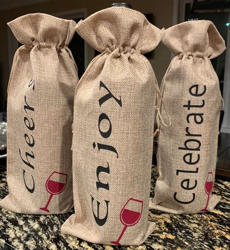 Personalized Wine Bag Wine Bottle Bag Wine T Bagwine Housewarming Thousewarming T