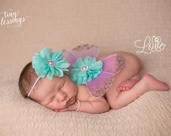 Aqua And Ice Blue Butterfly Wing Set By Tinyblessingsboutiqu