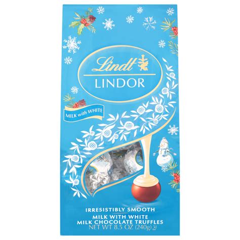 Save On Lindt Lindor Christmas White Milk Chocolate Truffles Candy