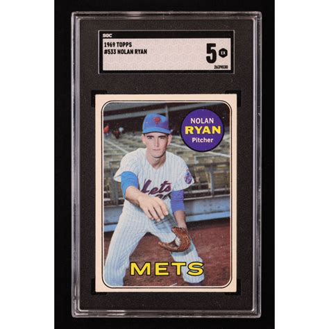 Nolan Ryan 1969 Topps 533 SGC 5 Pristine Auction