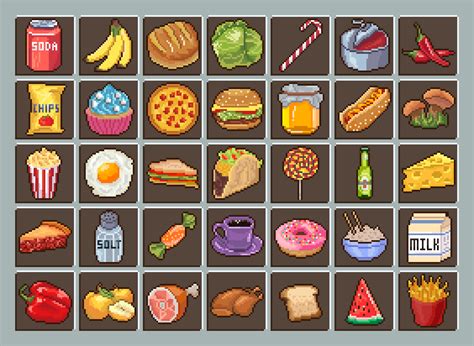Free Pixel Art Icon Pack 32x32 Behance