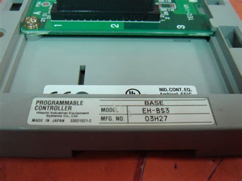 HITACHI PROGRAMMABLE CONTROLLER BASE EH BS3 PLC DCS SERVO Control