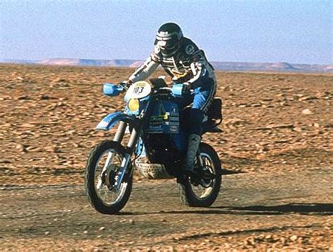 1982 Paris Dakar Yamaha XT500 Serge Bacou Racing Across The Desert On