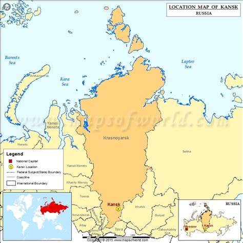 Where is Kansk | Location of Kansk in Russia Map