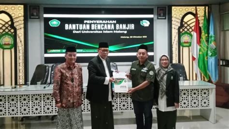 Unisma Peduli Salurkan Bantuan Kepada Korban Bencana Alam Di Jatim Nu