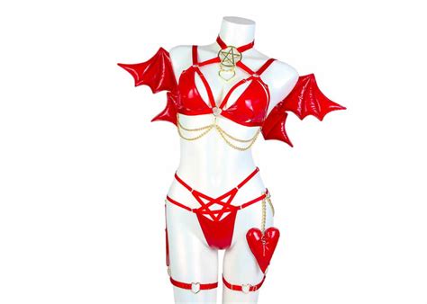 Succubus Lingerie Set Red Artofit