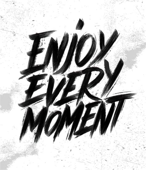 Premium Vector Enjoy Every Moment Motivation Tshirt Print Logo Emblem