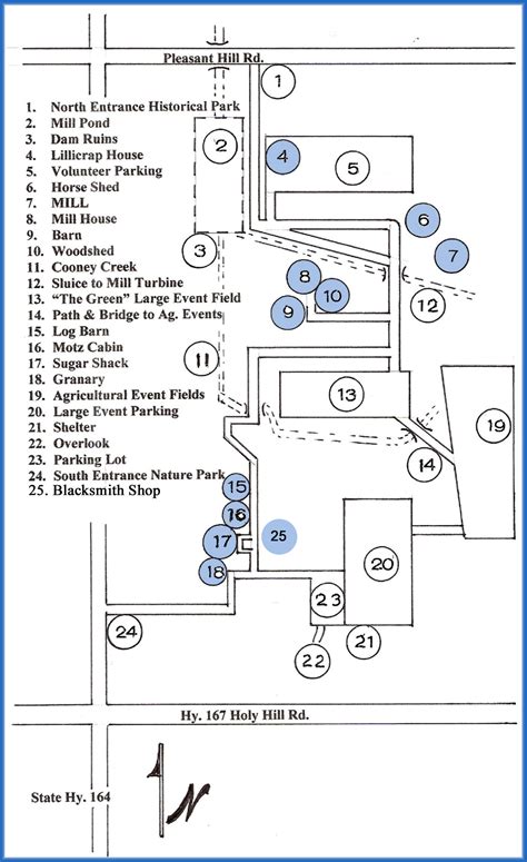 Map of Richfield Historical Park