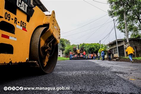 Alcaldía de Managua supervisa avance de construcción de calles en el