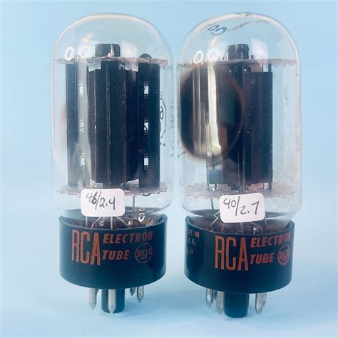 Rca L Gc Black Plate Matched Pair Tests Nos Fuzz Audio Reverb