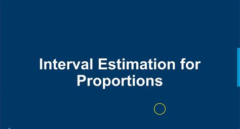 Chapter 10 Confidence Intervals For Proportions