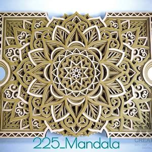 Layered Mandala Bundle Svg Dxf Multi Layer Mandala Bundle Laser Cut