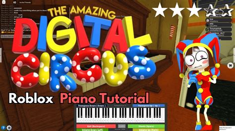 The Amazing Digital Circus Main Theme Medium Roblox Virtual Piano