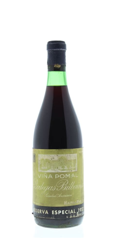 Bodegas Bilbainas Vina Pomal Reserva Especial 1952 | Wine.com