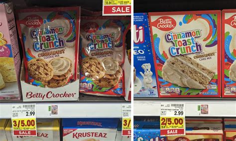 Betty Crocker Cinnamon Toast Crunch Cookie Mix Just 117 At Kroger