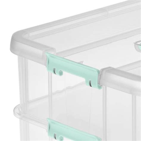 Sterilite Stack Carry Layer Handle Box Clear