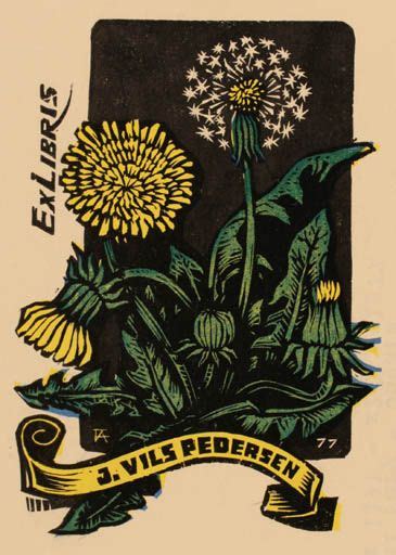 Art Exlibris Net Exlibris By Antal Fery For J Rgen Vils Pedersen Ex