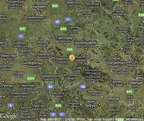 Lower Saxony: popular tourist places, Satellite map - Germany , Tours TV