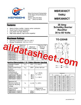 Mbr Ct Datasheet Pdf Kersemi Electronic Co Ltd