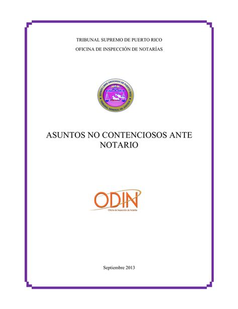 Compendio De Asuntos No Contenciosos Ante Notario