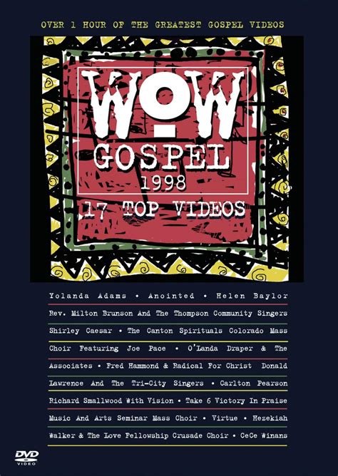 Wow Gospel 1998 Usa Dvd Amazones Wow Gospel 1998 Películas Y Tv