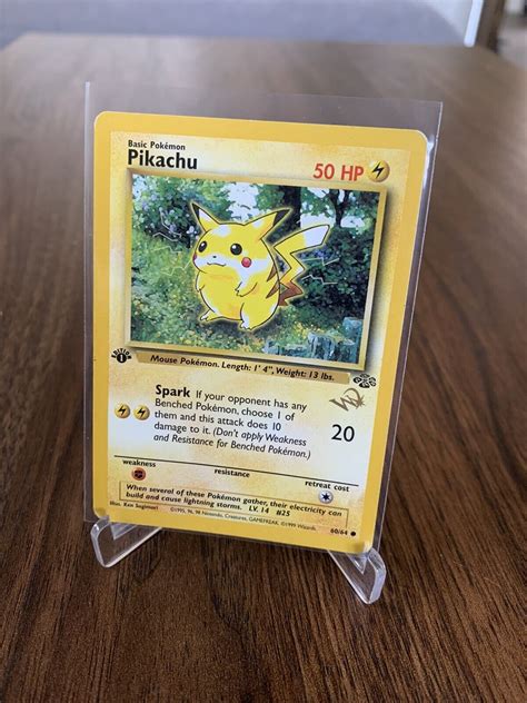 Pikachu Pokemon Card 60 Hp Values MAVIN