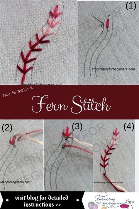 Fern Stitch How To Work A Fern Stitch Step By Step Video