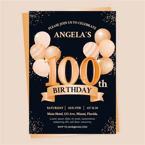 100 birthday invitation Vectors & Illustrations for Free Download | Freepik