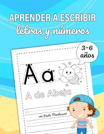 Aprender a Escribir Letras y Números Con Pauta Montessori Libro