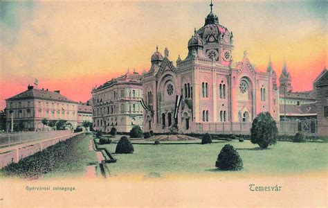 Temesvar Synagoge um 1905 Wiener Werkstätte Postkarten