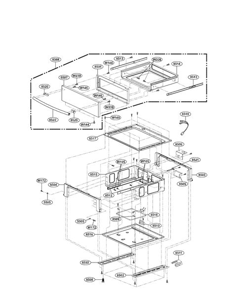 Lg Electric Range Drawer Parts Model Lre30755st Searspartsdirect