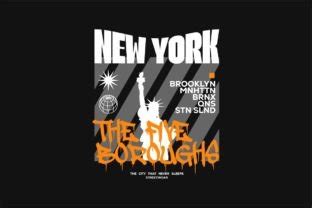 New York Urban T Shirt Design Graphic By Universtock Creative Fabrica