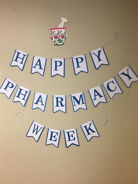 Pharmacy week banner and card | Pharmacy technician, Babysitting crafts ...