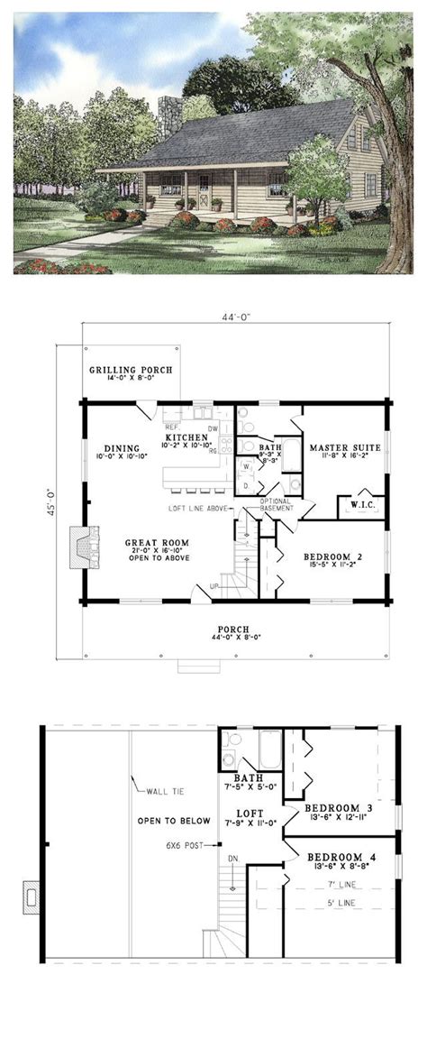 Log Cabin House Plans, Log Home Floor Plans, Rustic House Plans, Log ...