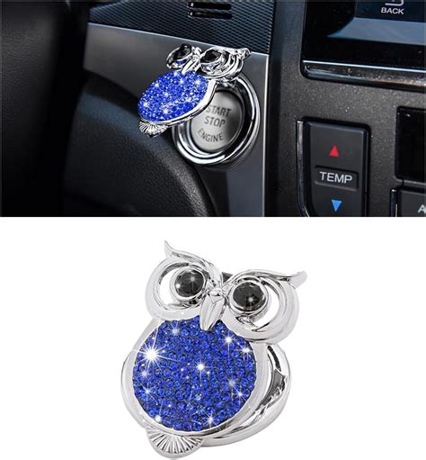 Amazon Ziciner Car Engines Start Stop Button Cover Diamond