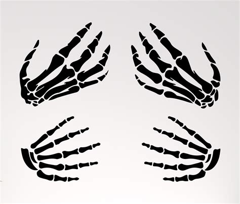 Skeleton Hands Svg Svg Bundle Skull Skeleton Hand Halloween Etsy