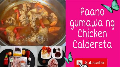 CHICKEN CALDERETA EASY COOKING D I Y KALDERETANG MANOK YouTube