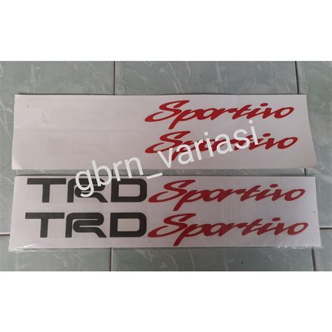 Jual Stiker Tulisan Trd Sportivo Stiker Trd Sportivo Shopee Indonesia