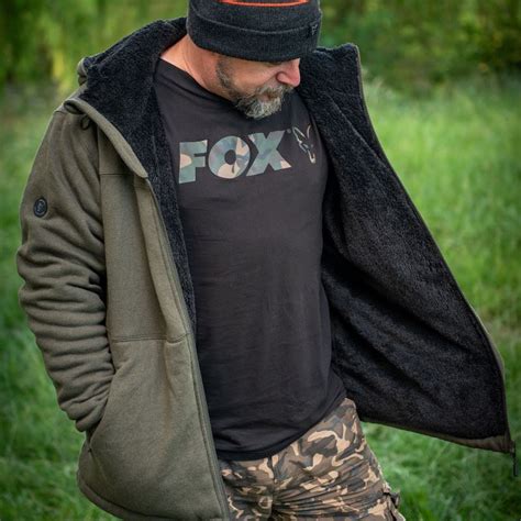 Fox Collection Green And Black Sherpa Jacket Carp Fishing Draws