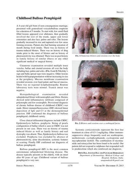 (PDF) Childhood bullous pemphigoid