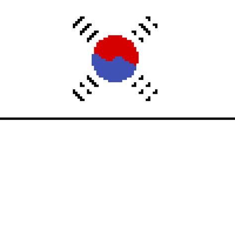 Pixilart South Korea Flag By Treesock